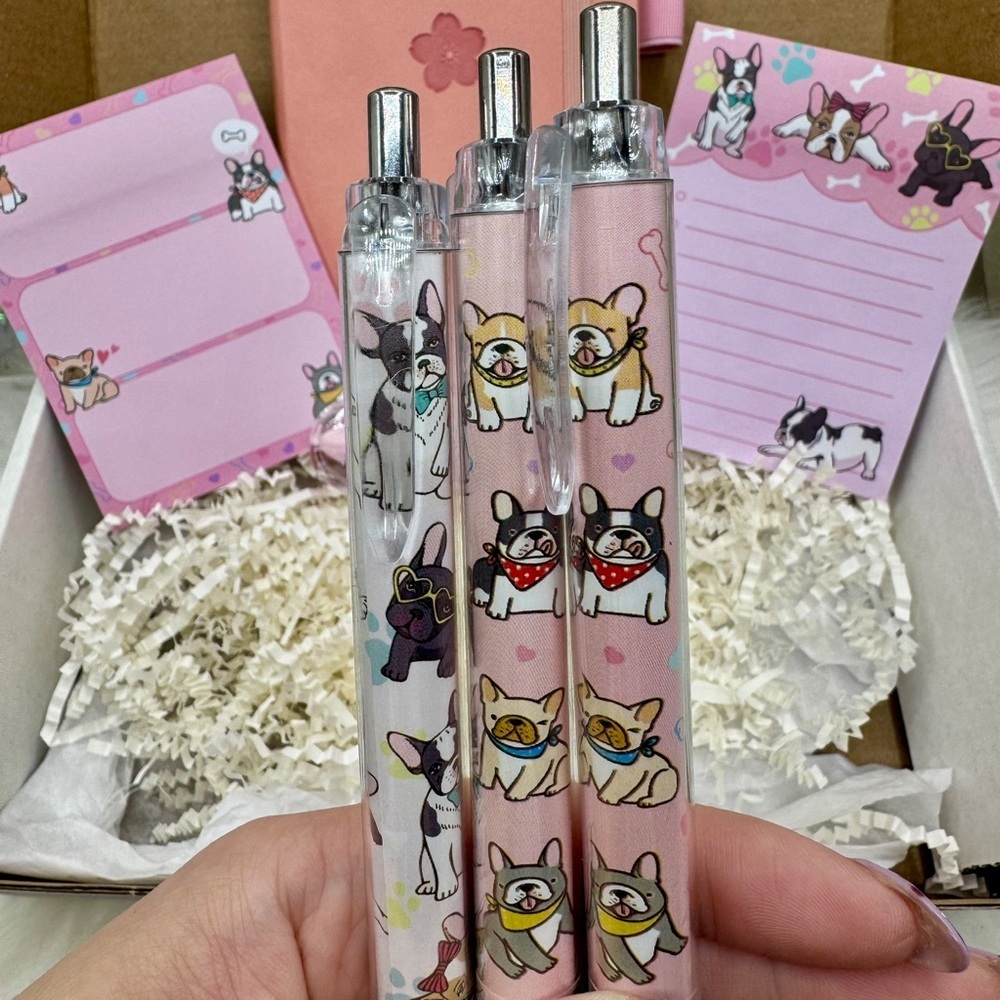Dog theme Bookish Notebook Bundle with Dog theme pens in Pink - Picture 7 of 8